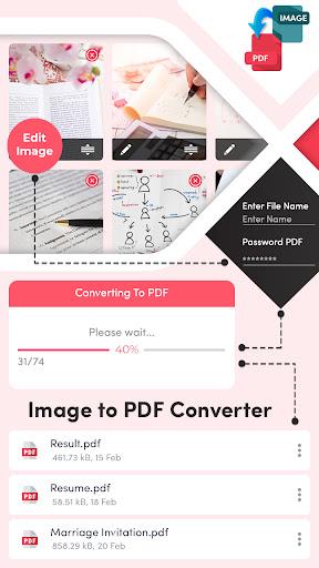 JPG to PDF Converter, IMGTOPDF - عکس برنامه موبایلی اندروید