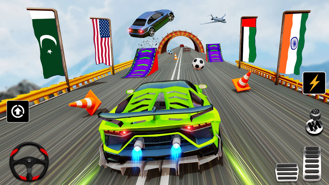 GT Car Stunt : Ramp Car Stunts - Gameplay image of android game