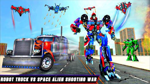 Truck Robot Transform Game - Image screenshot of android app