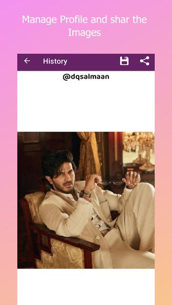 Profile picture download Insta - عکس برنامه موبایلی اندروید