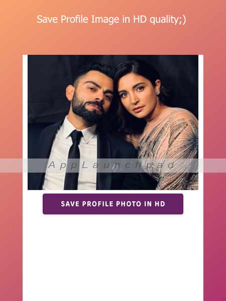 Profile picture download Insta - عکس برنامه موبایلی اندروید
