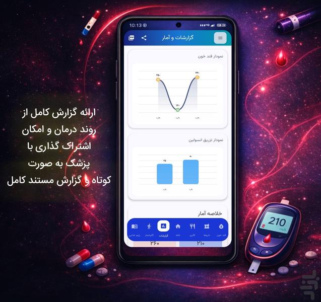 دیالین - کنترل دیابت و قند خون - عکس برنامه موبایلی اندروید