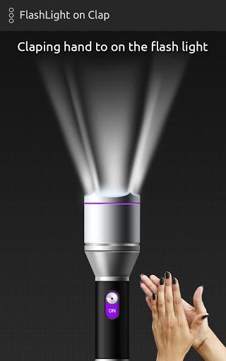 Clap to flash light on/off : Flash LED - Image screenshot of android app