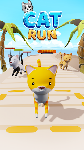 Cat Run - Fun Race 3D - Image screenshot of android app