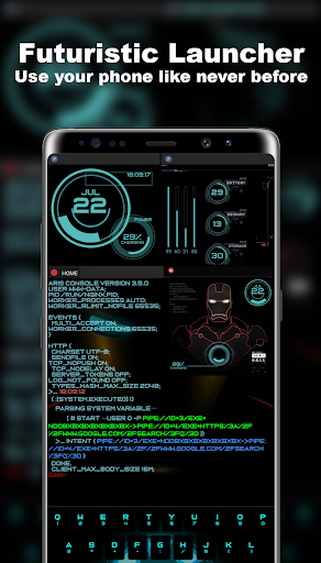 Futuristic Launcher - Image screenshot of android app