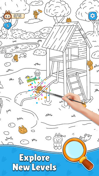 Find The BUBU: Cat Hidden Paws - Gameplay image of android game