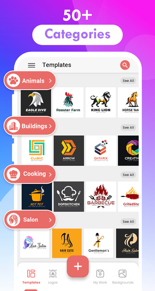 Logo Maker And Logo Creator 3D - Image screenshot of android app