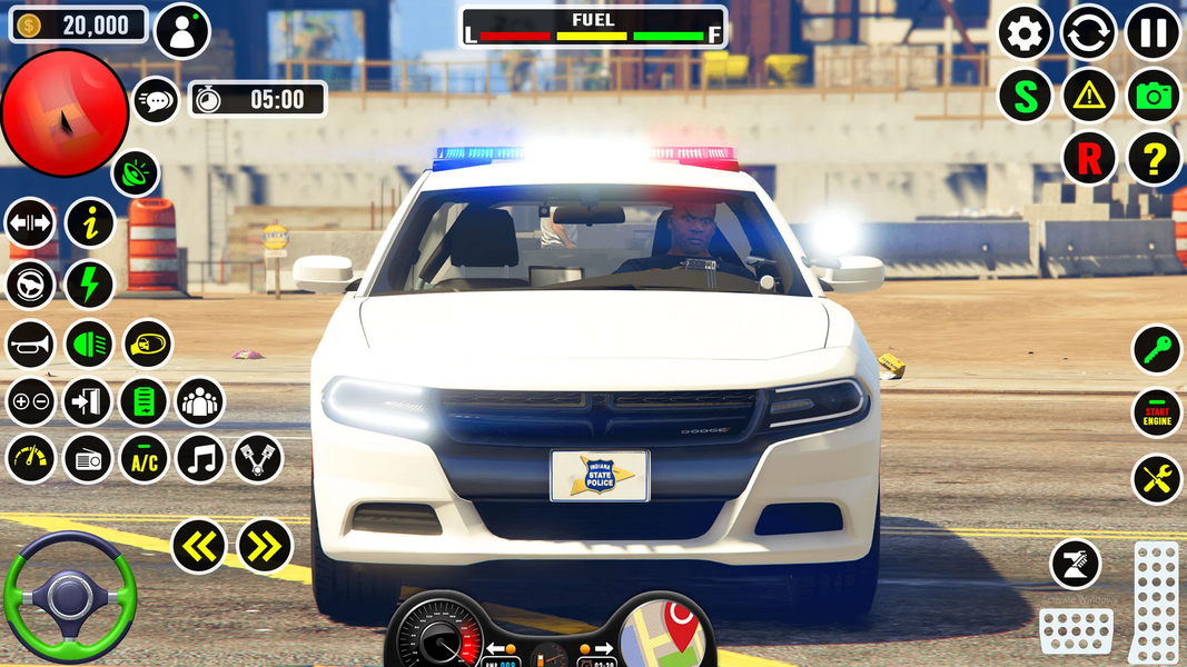 US Police Car Parking Games 3D - Gameplay image of android game