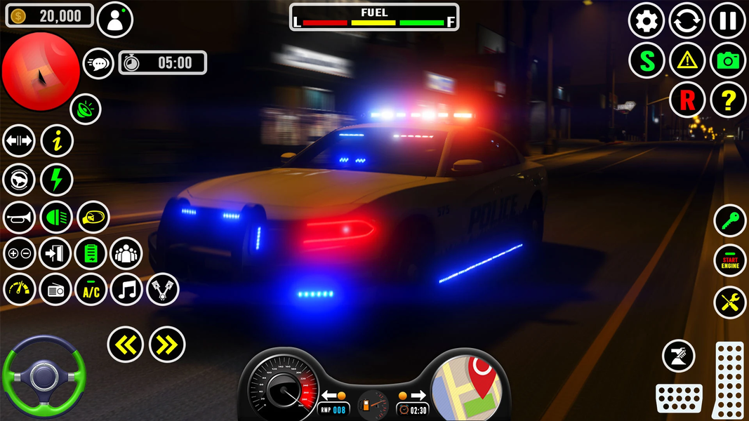 US Police Car Parking Games 3D - Gameplay image of android game