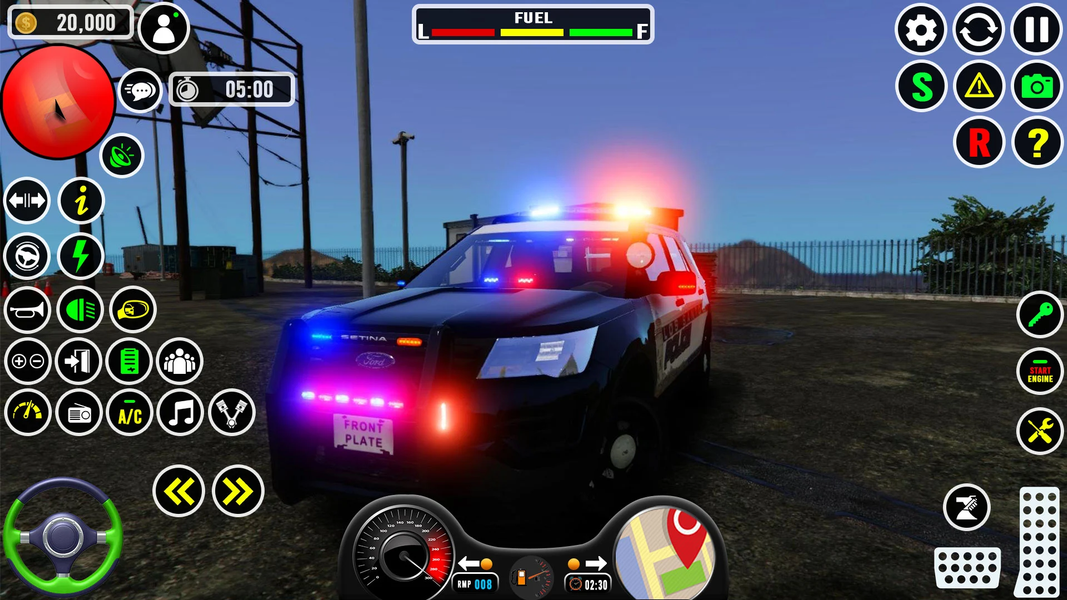 US Police Car Parking Games 3D - Gameplay image of android game