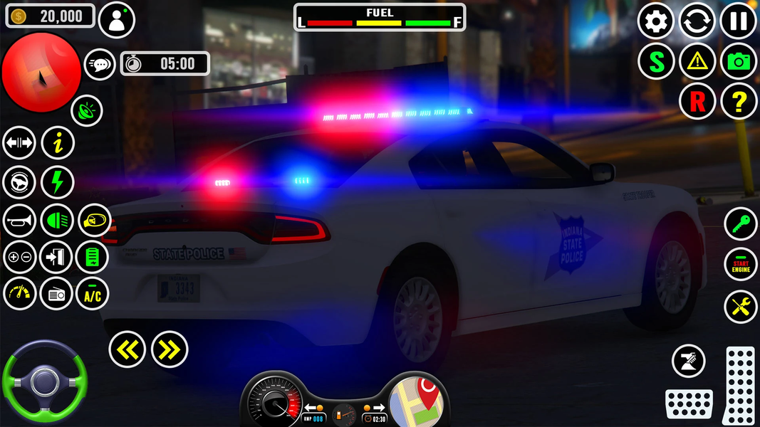 US Police Car Parking Games 3D - Gameplay image of android game