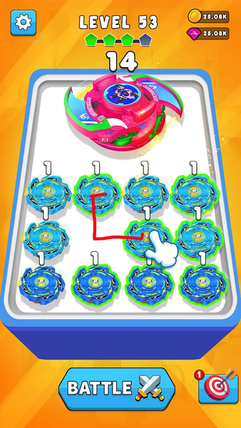 Spinner Merge Fighting Battle - عکس بازی موبایلی اندروید