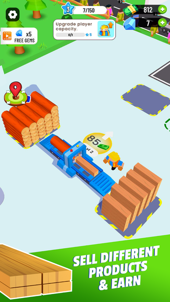 Wood Factory – Lumber Tycoon - عکس برنامه موبایلی اندروید