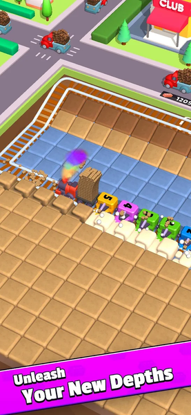 Train Digger - Idle Game - Gameplay image of android game