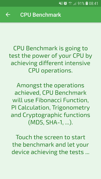 CPU Benchmark - عکس برنامه موبایلی اندروید