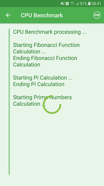 CPU Benchmark - Image screenshot of android app