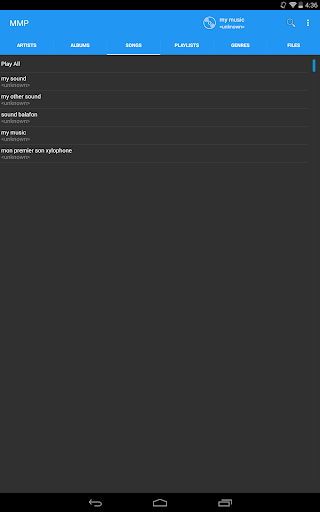 My Music Player - Image screenshot of android app