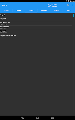 My Music Player - Image screenshot of android app