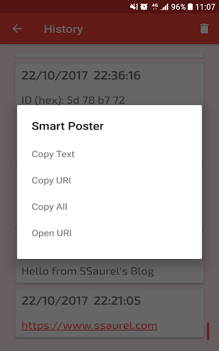 NFC Reader - Image screenshot of android app