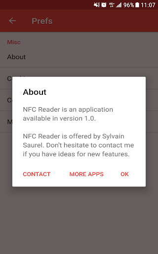 NFC Reader - Image screenshot of android app