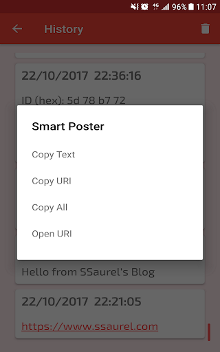 NFC Reader - Image screenshot of android app
