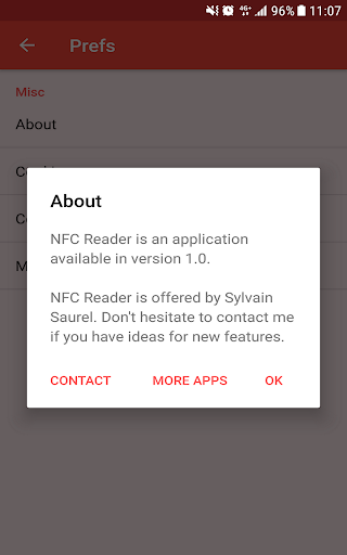 NFC Reader - Image screenshot of android app