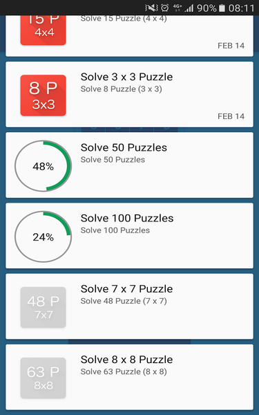 15 Puzzle (Game of Fifteen) - Gameplay image of android game
