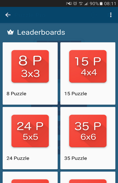 15 Puzzle (Game of Fifteen) - Gameplay image of android game