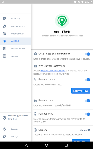 VIPRE Android Security - عکس برنامه موبایلی اندروید