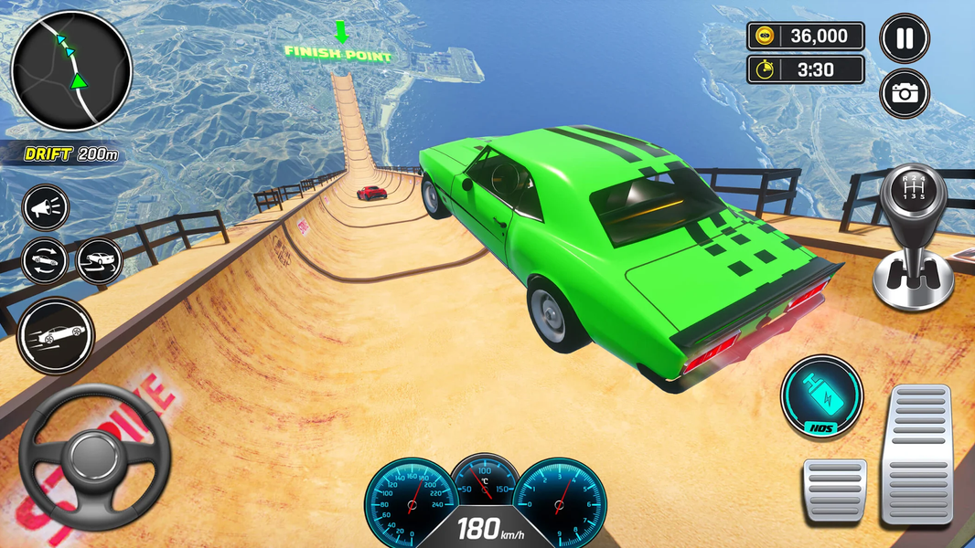 Superhero Car Games: Car Stunt - Gameplay image of android game