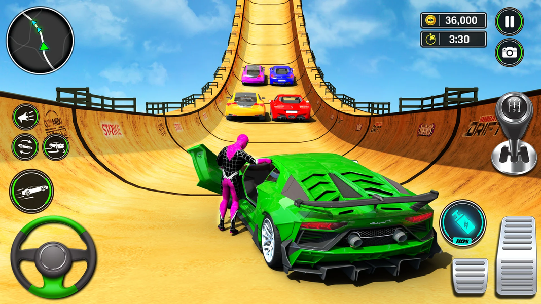 Superhero Car Games: Car Stunt - عکس بازی موبایلی اندروید