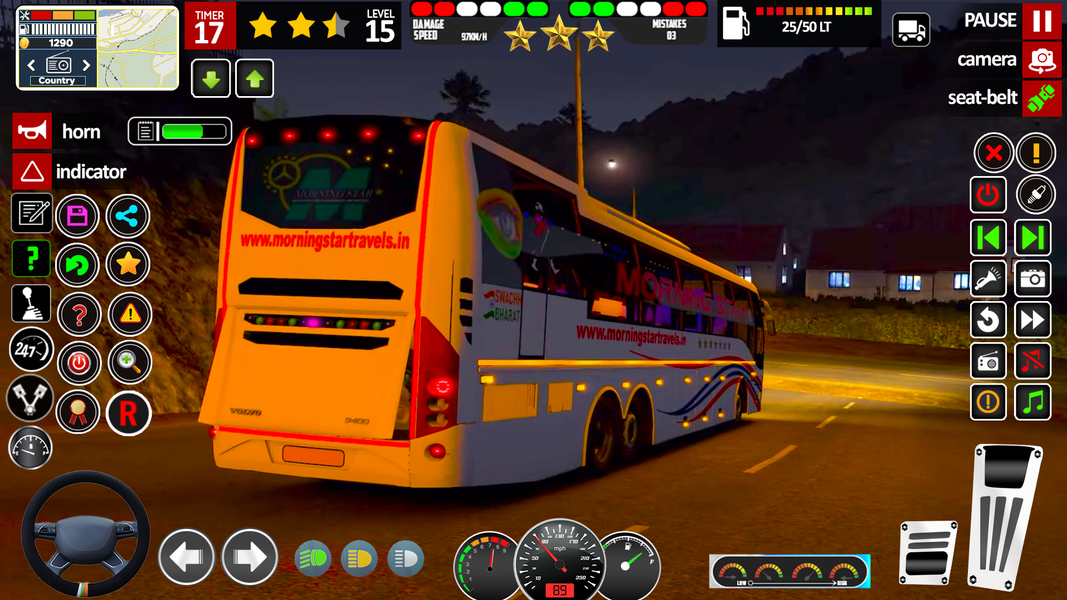 Real Bus Simulator : Bus Games - Gameplay image of android game