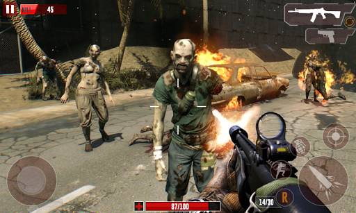 Dead Zombie Shooting Target 3D - Gameplay image of android game