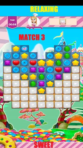 Match 3 Games : Sweet Sugar Candy - Gameplay image of android game