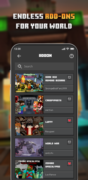 Addon Mods For Minecraft - Image screenshot of android app