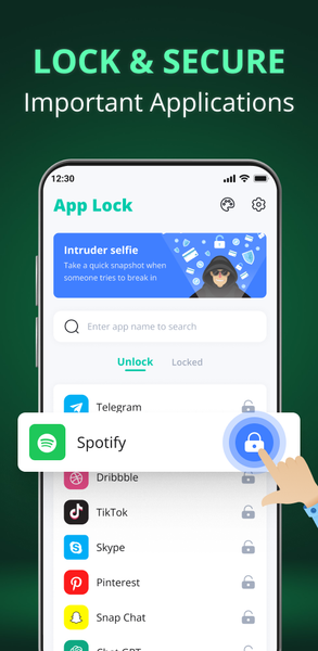 App Lock - Fingerprint Lock - عکس برنامه موبایلی اندروید