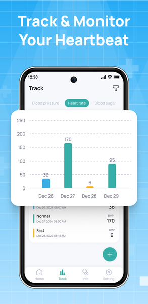 Blood Pressure & Sugar Tracker - عکس برنامه موبایلی اندروید