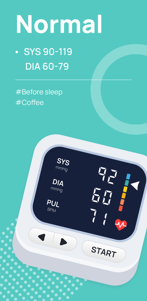 Blood Pressure & Sugar Tracker - Image screenshot of android app