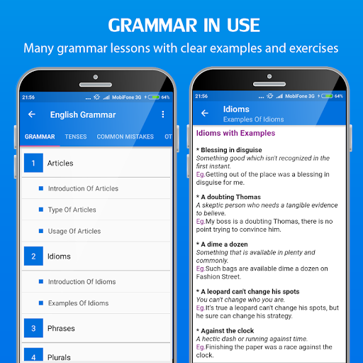 English Grammar Handbook - Image screenshot of android app