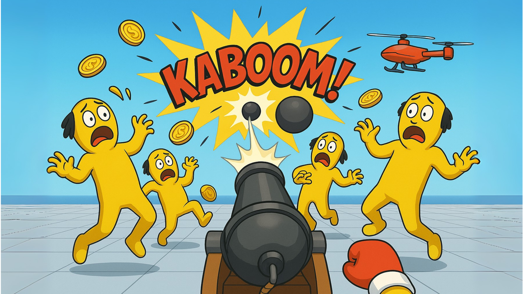 Annoying daddy punch game 3D - Gameplay image of android game