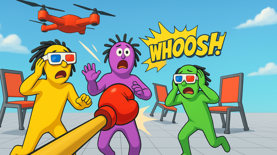 Annoying daddy punch game 3D - Gameplay image of android game