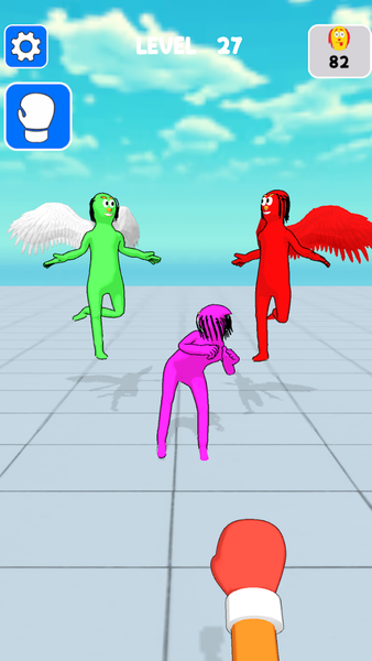 Annoying daddy punch game 3D - Gameplay image of android game