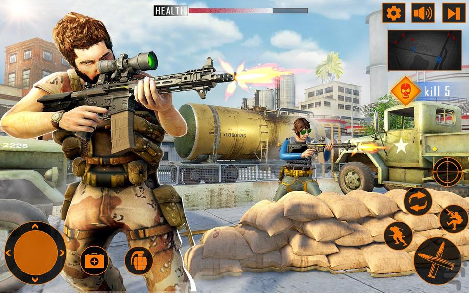 تفنگ بازی جدید جنگی - عکس بازی موبایلی اندروید