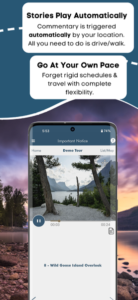 Glacier National Park GPS Tour - عکس برنامه موبایلی اندروید