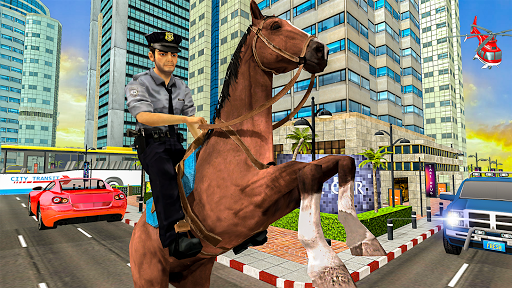 Police Horse Cops Duty: Grand Street Crime Chase - Gameplay image of android game