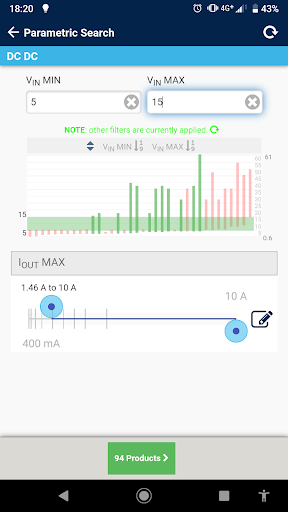 ST Voltage Regulator Finder - Image screenshot of android app