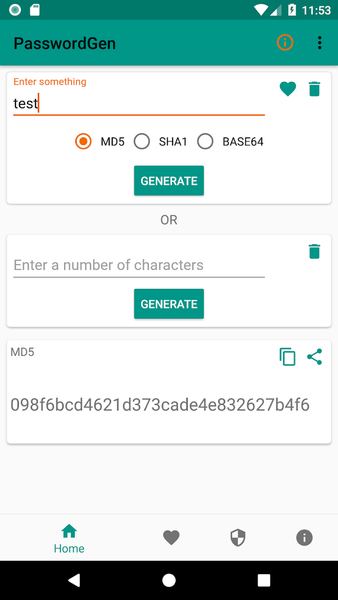 PasswordGen - عکس برنامه موبایلی اندروید