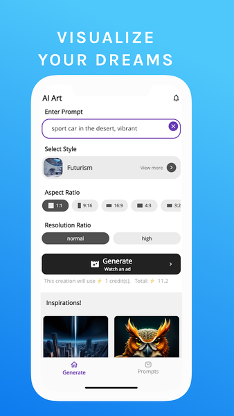 Dreamer: AI Art Generator - Image screenshot of android app