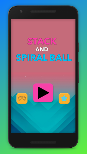 Stack Spiral Jump and Fall Ball - Gameplay image of android game