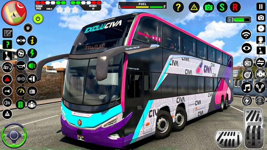 بازی راننده اتوبوس : ماشین بازی - عکس بازی موبایلی اندروید